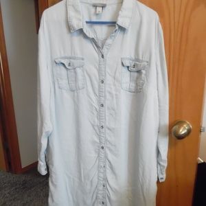 AVA & VIV/ button down dress